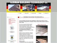 Tablet Screenshot of germanbuildingtechnology.co.za